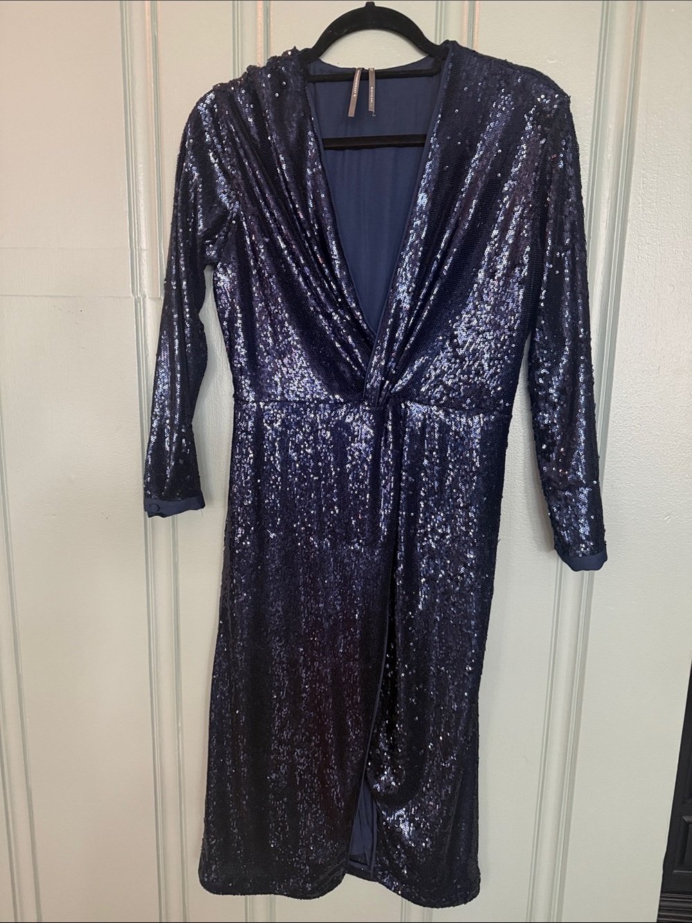 Fun blue sequin Anthropologie dress